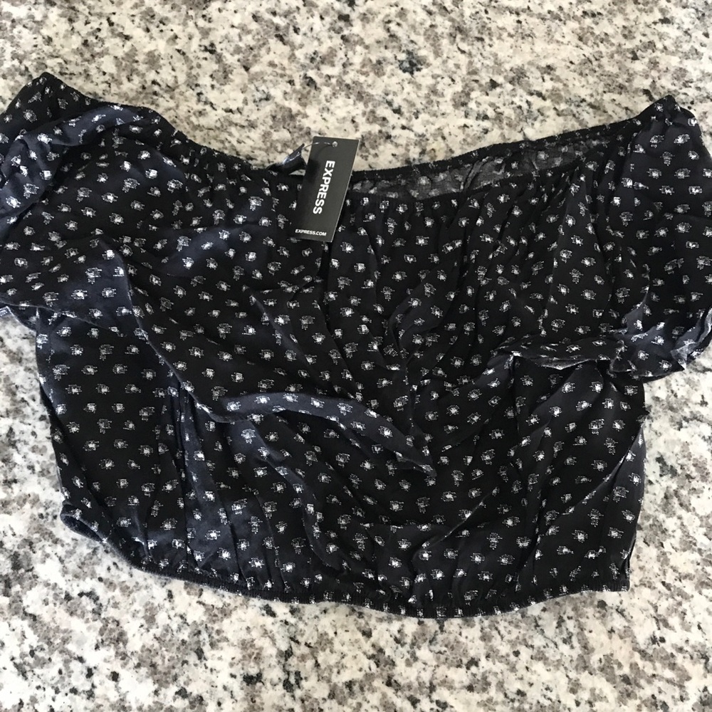 NWT floral crop top